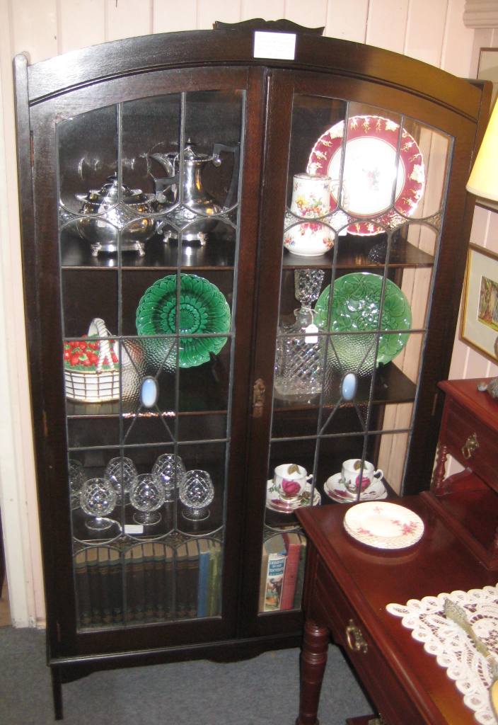 Silky Oak China Cabinet   SOLD